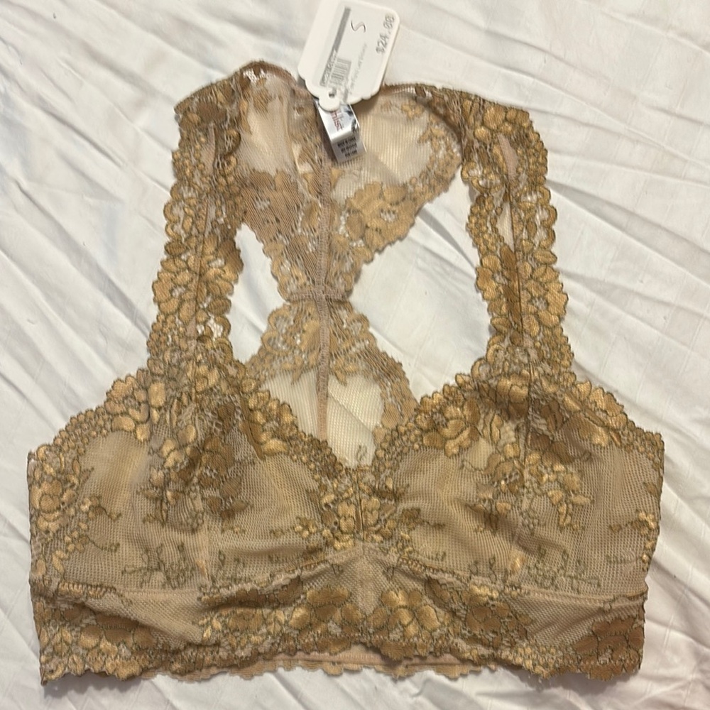 Wishlist, two tone floral lace, bralette